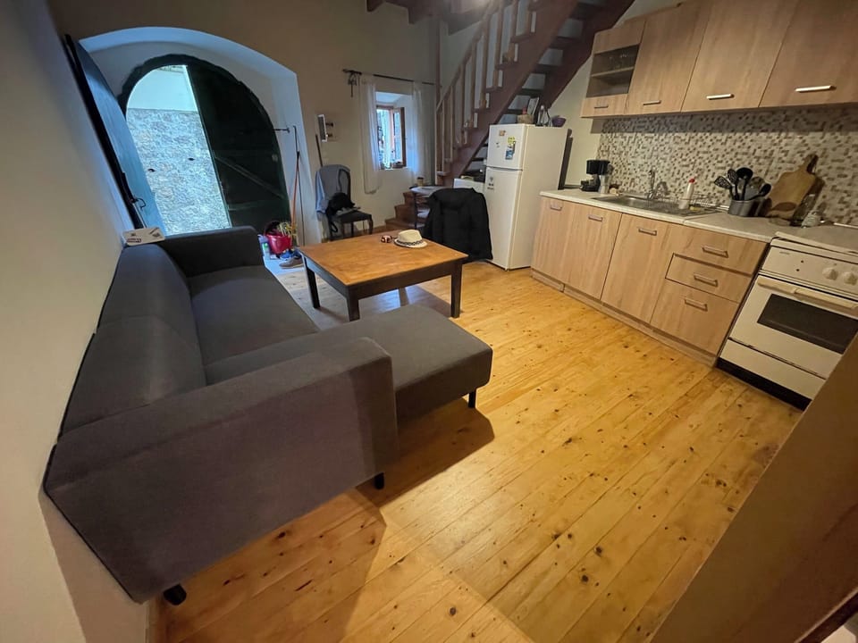 living room and kitchen