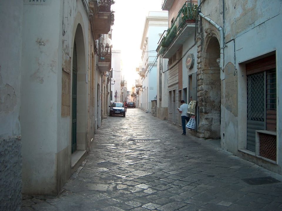 The beautiful cobbled streets of Cutrofiano