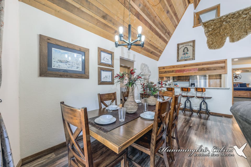 Dining is perfect for family sit down meals.
