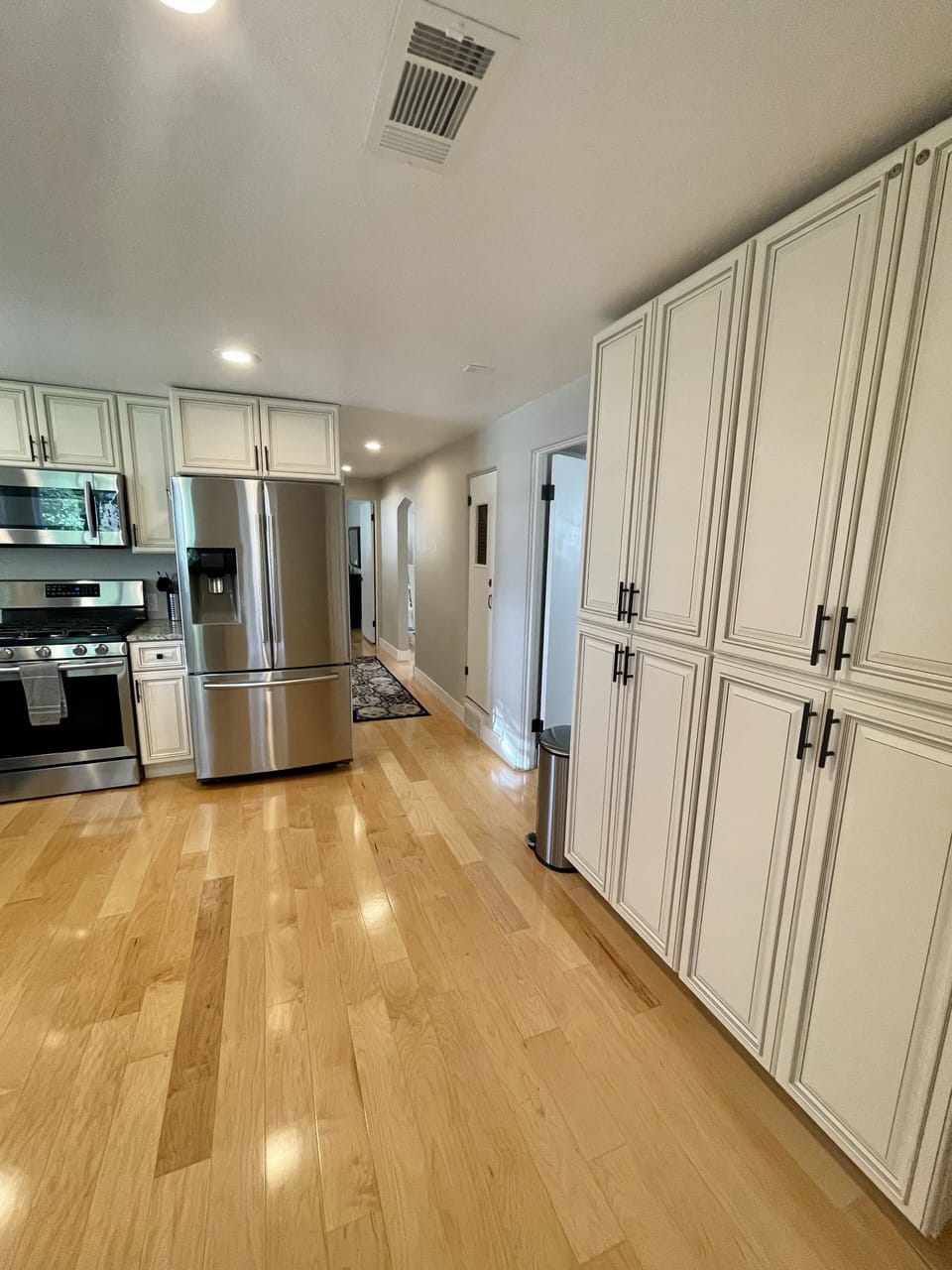 Lots of cabinets for easy access pantry