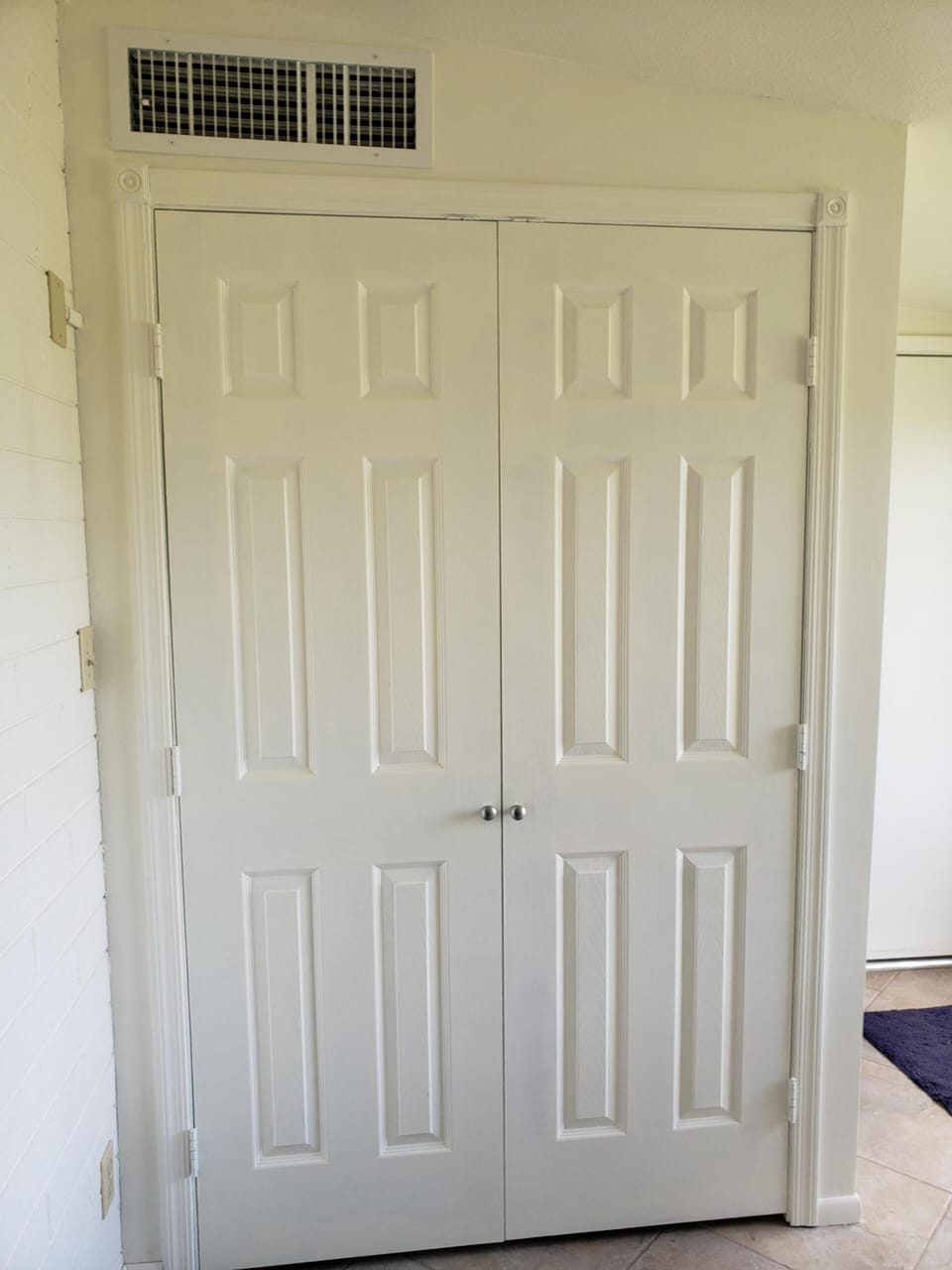 Indoor laundry area.