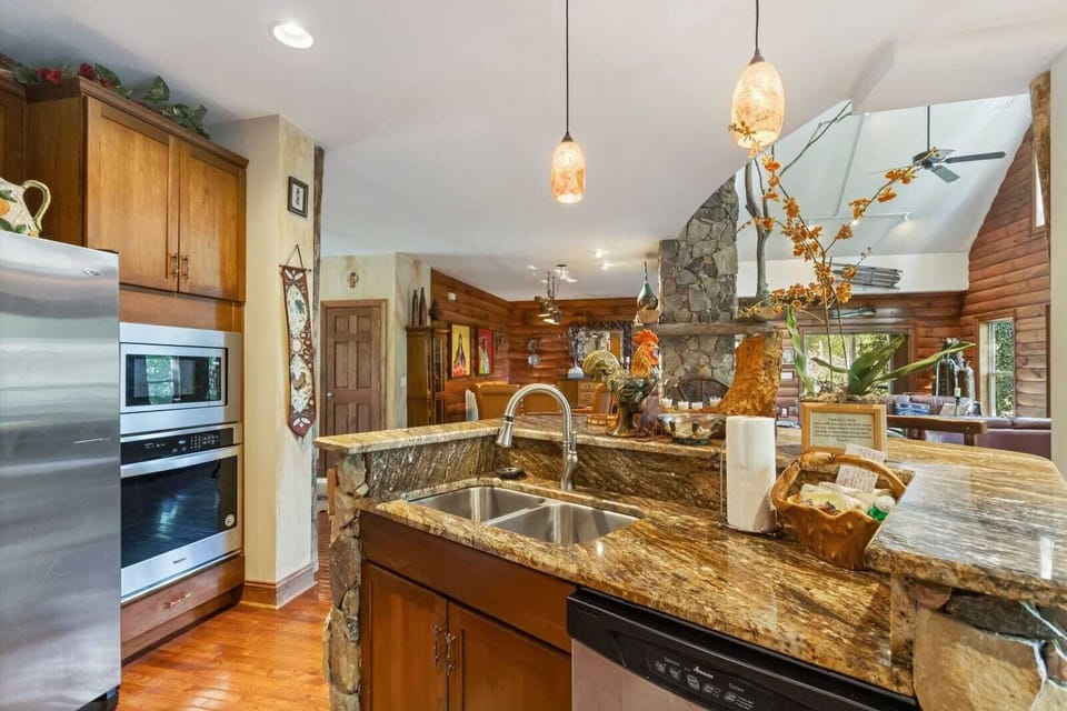 Upscale Kitchen with Large Center Island