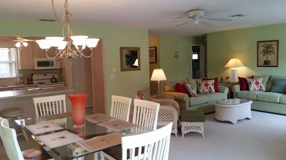 Dining Room + Kitchen + Living Room