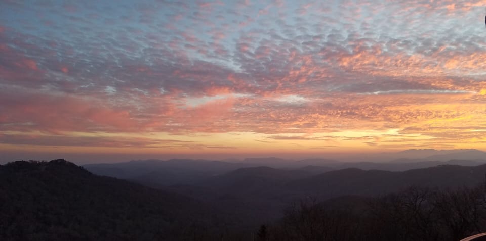 Sunset from the balcony