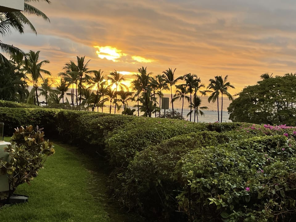 Sunset from the lanai