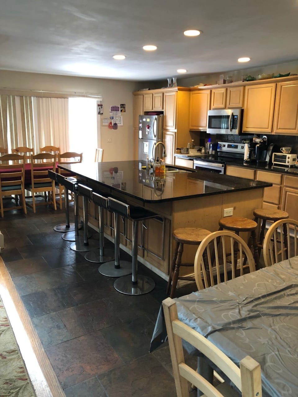 seating for 22 plus new oversize refrigerator to the right not seen
