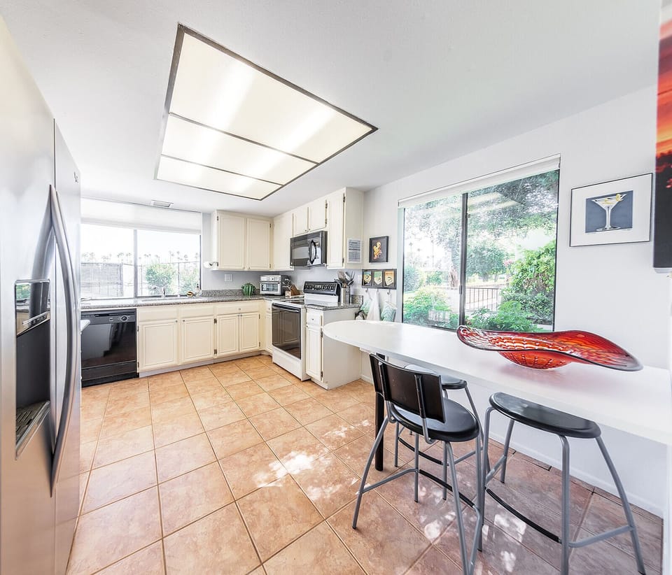 Kitchen with patio access