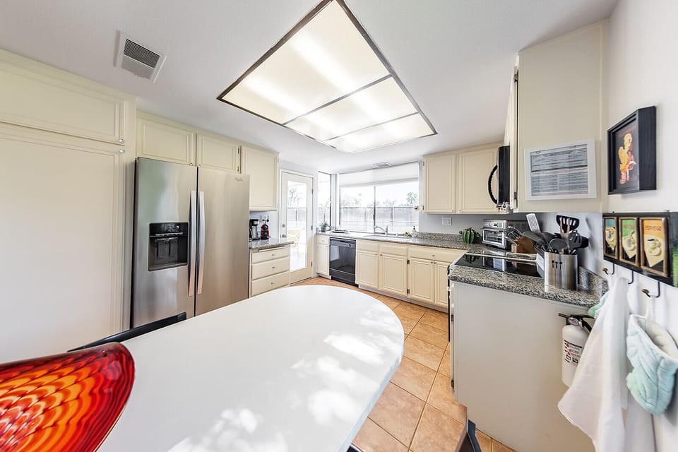 Kitchen with patio access