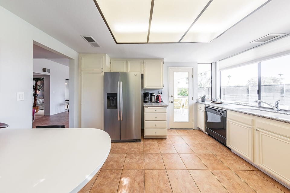 Kitchen with patio access