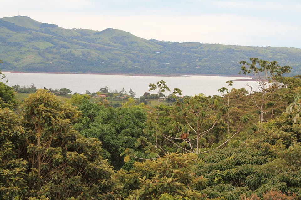Lake Arenal view from house balcony.
