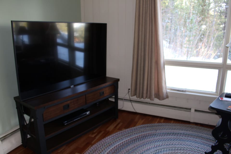 Newer 65" Samsung tv with DVD/CD player and a selection of music or videos