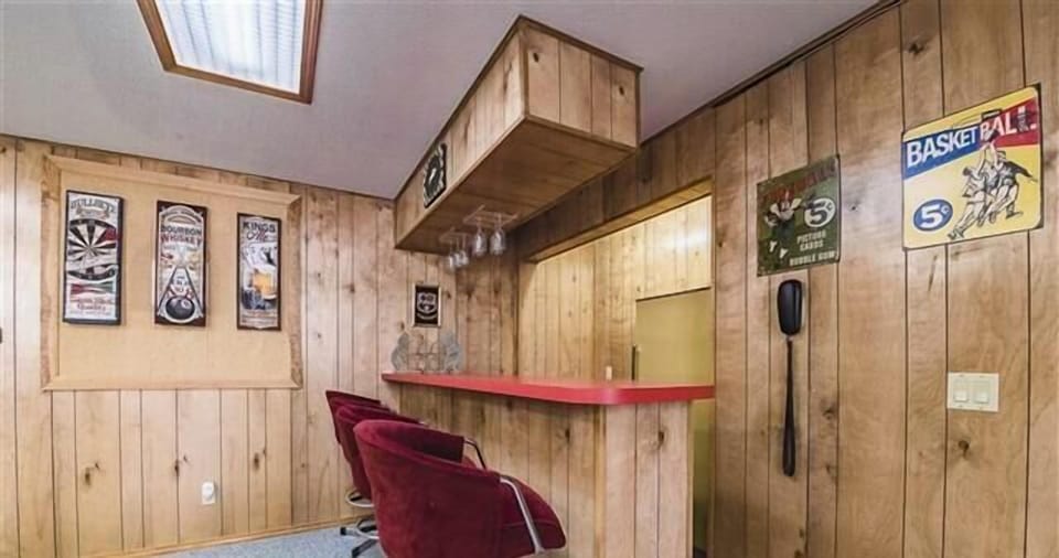 Bar area in game room