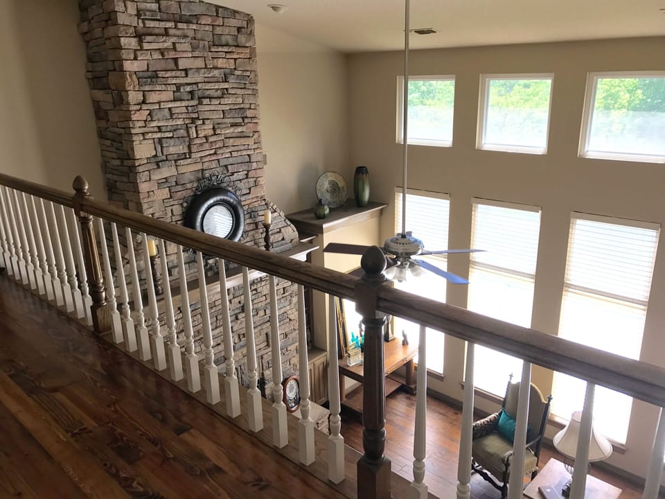 3 bedrooms upstairs with large hall bathroom