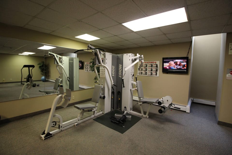 Keep up your fitness routine at the gym.
