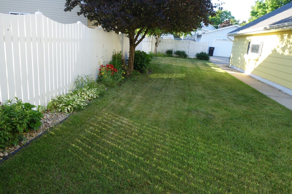 large, private back yard area for playing games (corn hole game provided)