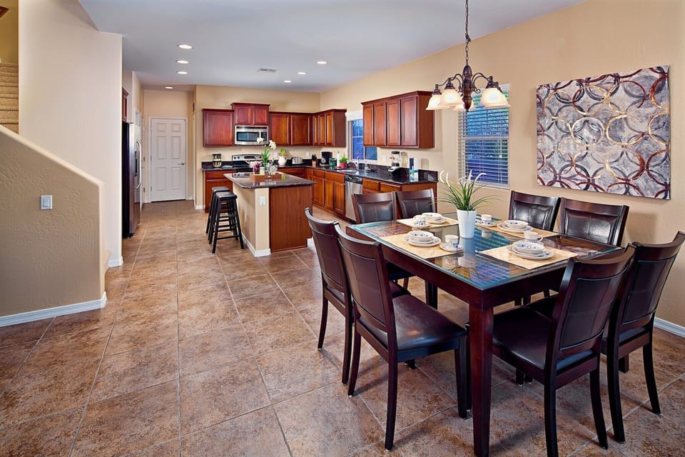 Open floor plan with high ceilings, updated finishes, and super clean layout.