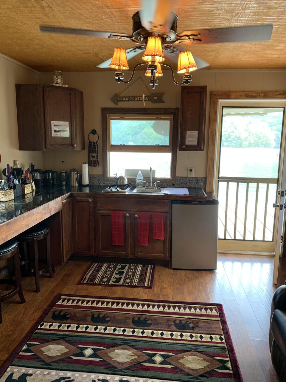 Kitchen and living room