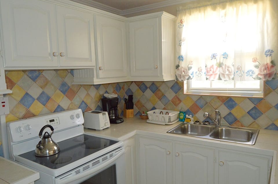 One of four kitchens