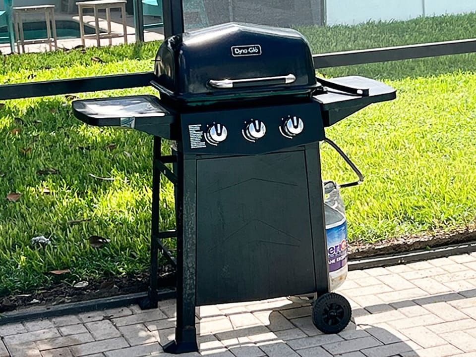 Gas grill included with your stay.