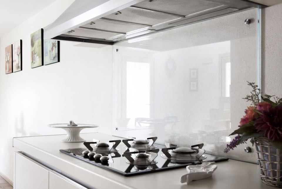 the kitchen