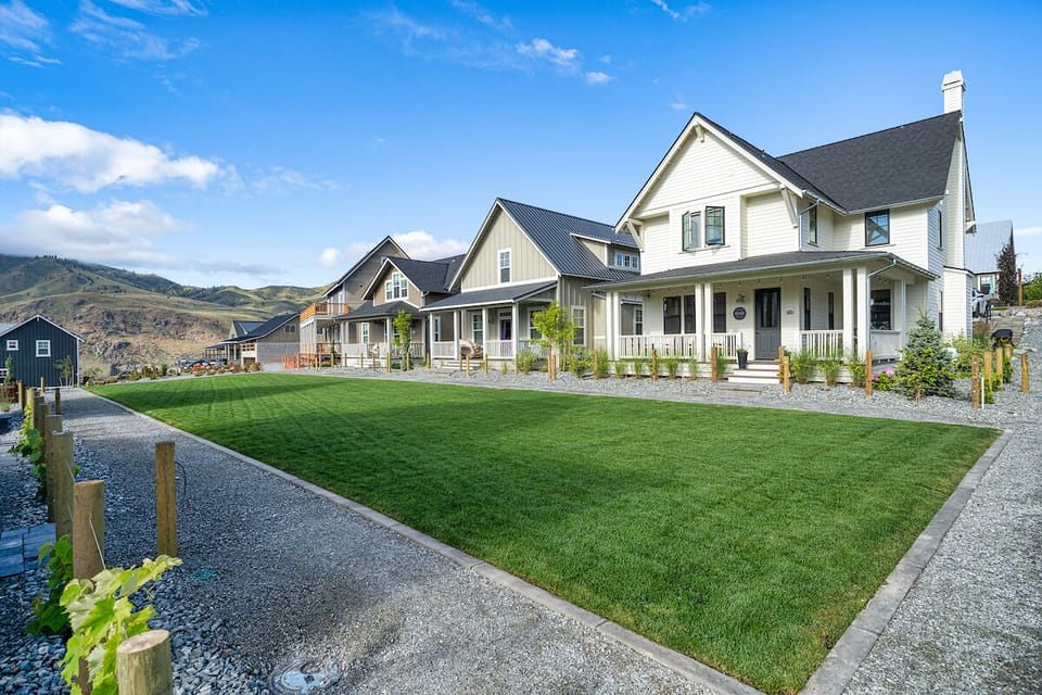 New home fronting Vineyard Park
