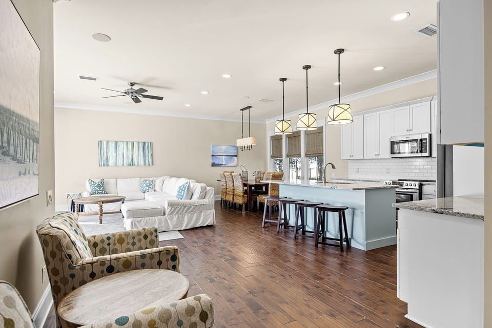Gulf Breeze Kitchen And Living Room