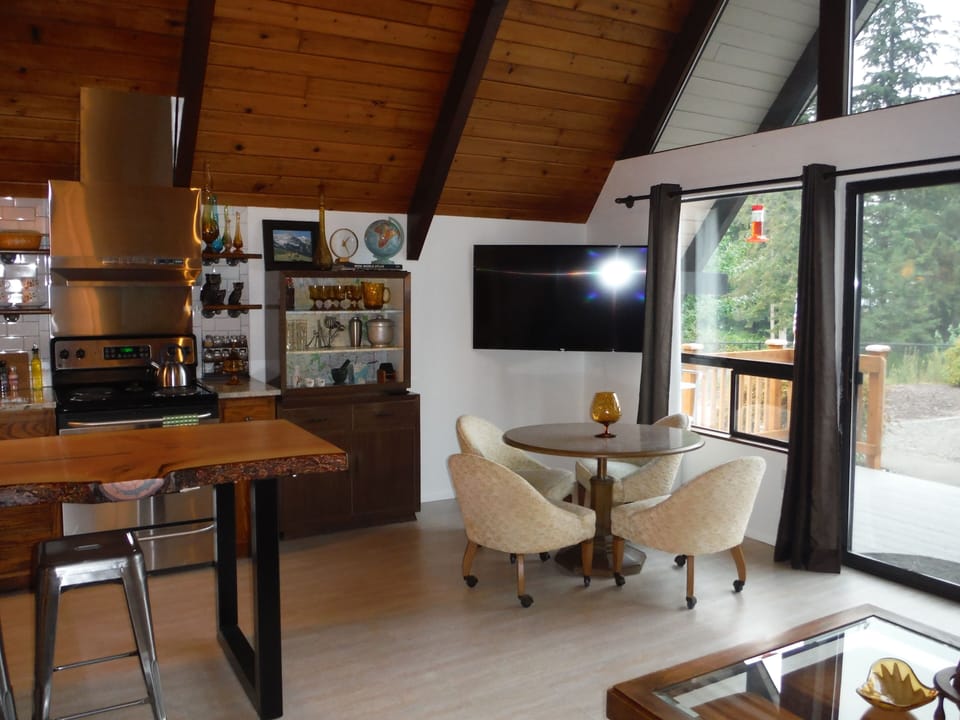 Dining area and 55" 4K TV