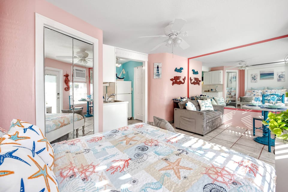 Sitting Area and Full Kitchen in the Main Living Space