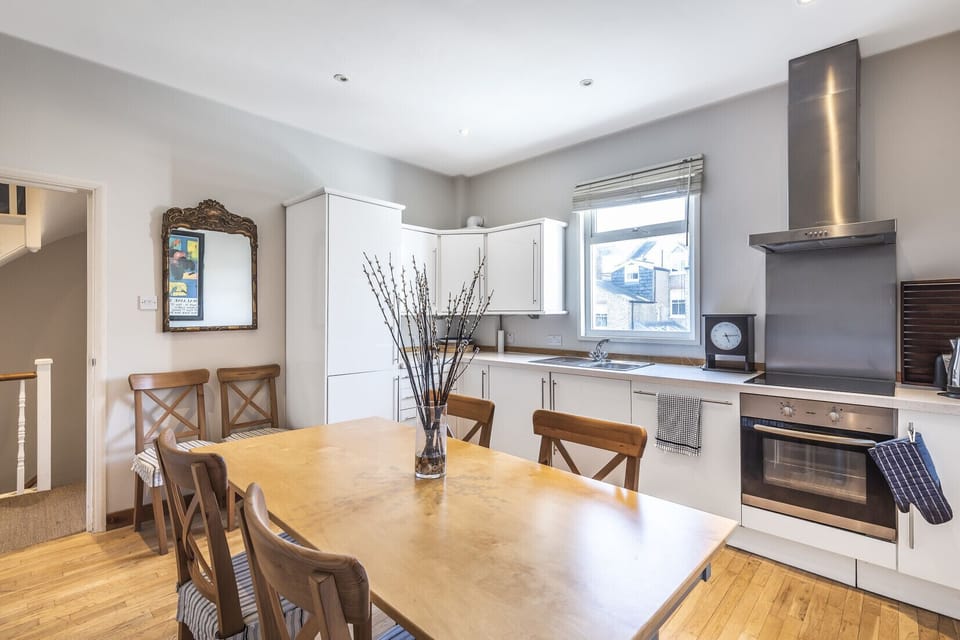 Kitchen with seating and all modern conveniences