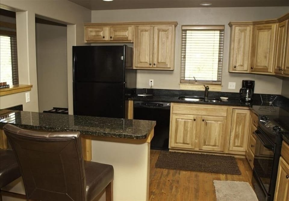 Upgraded kitchen with granite countertops
