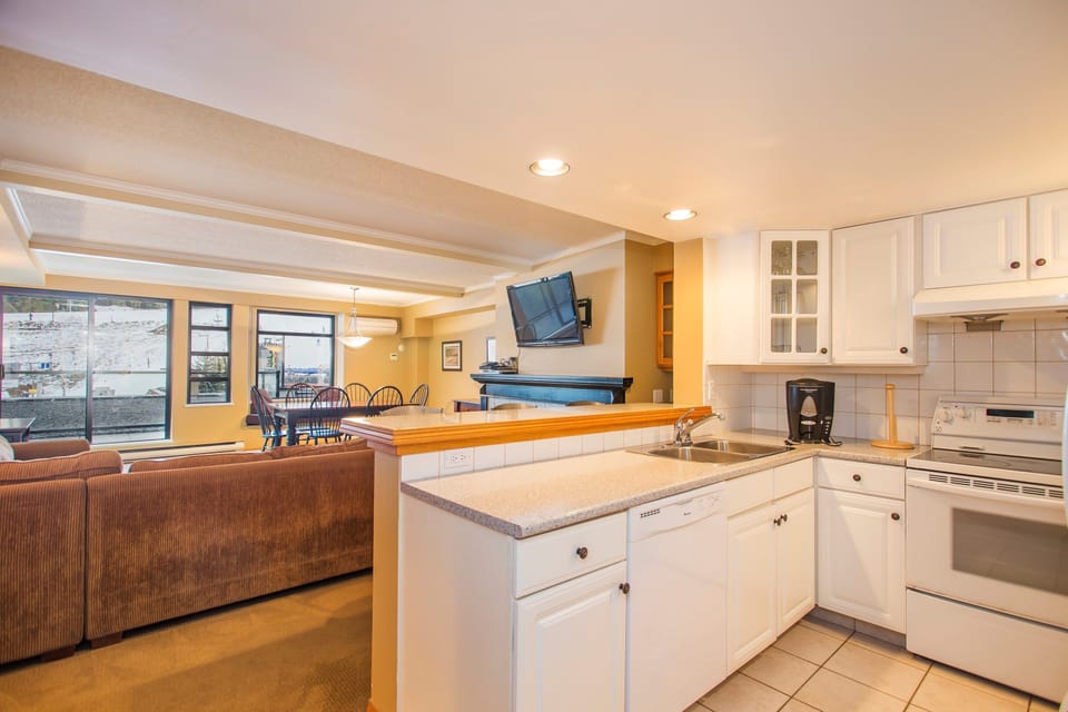 Lots of space in this open-concept suite.