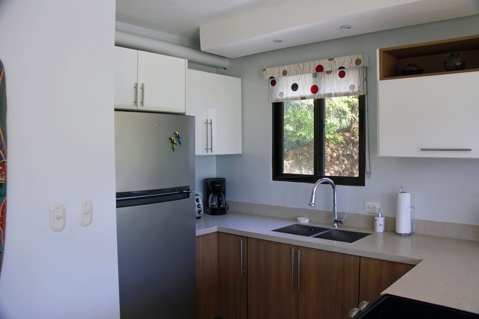 Custom made window coverings with plenty of prep space
