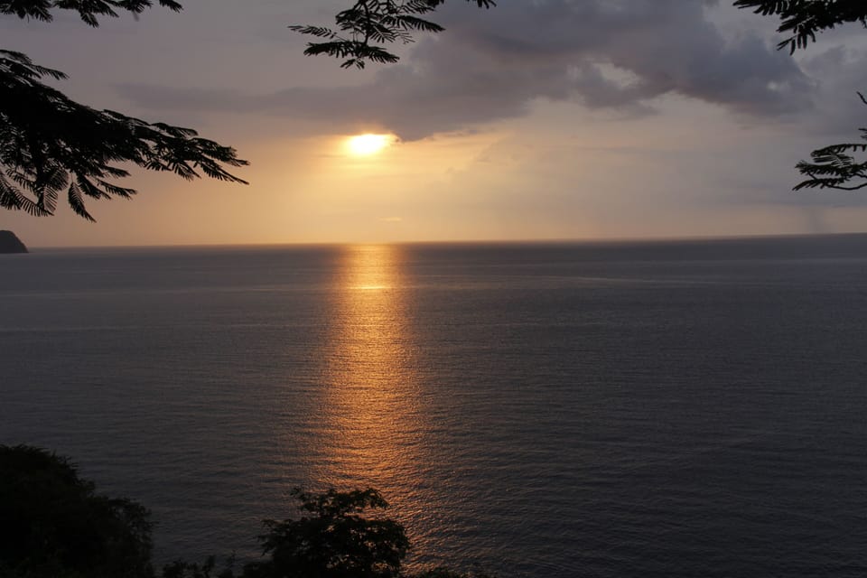 Spectacular sunsets over the warm Pacific Ocean.
