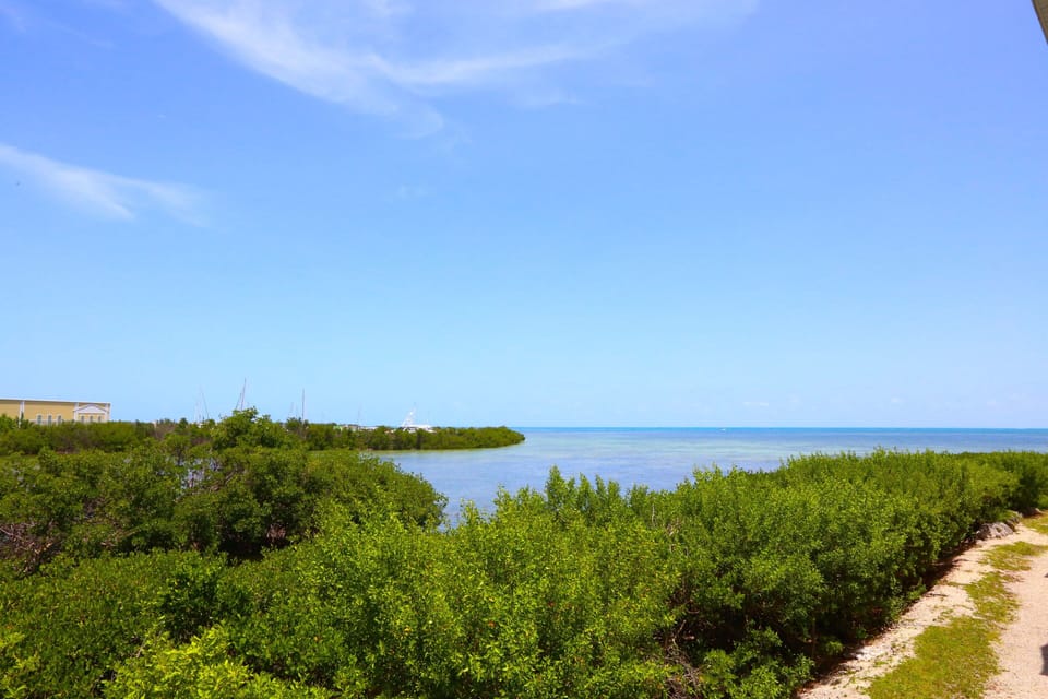 Blue skies and deep blue sea inviting you to play.