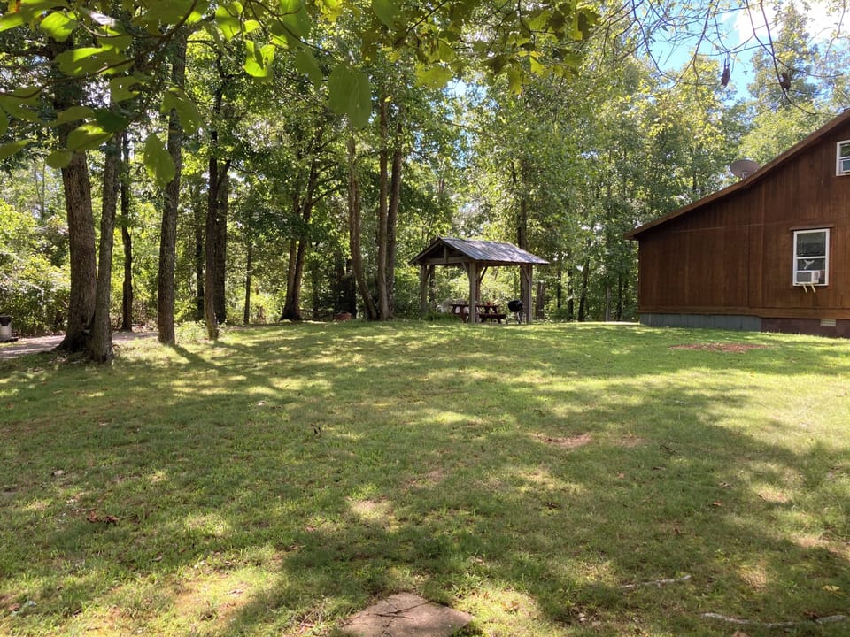 Our spacious side yard.  Throw a frisbee or maybe practice your putting!