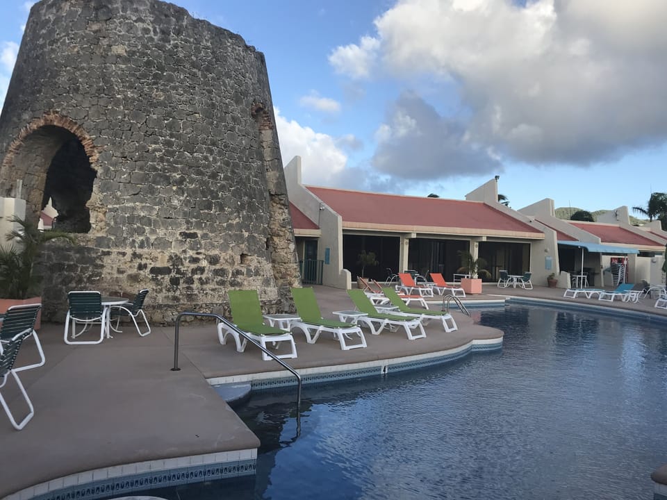 Private pool built around old Sugar Mill
