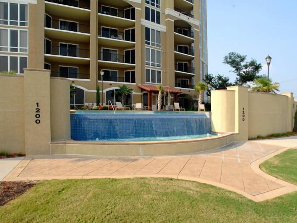 View of the back of the complex