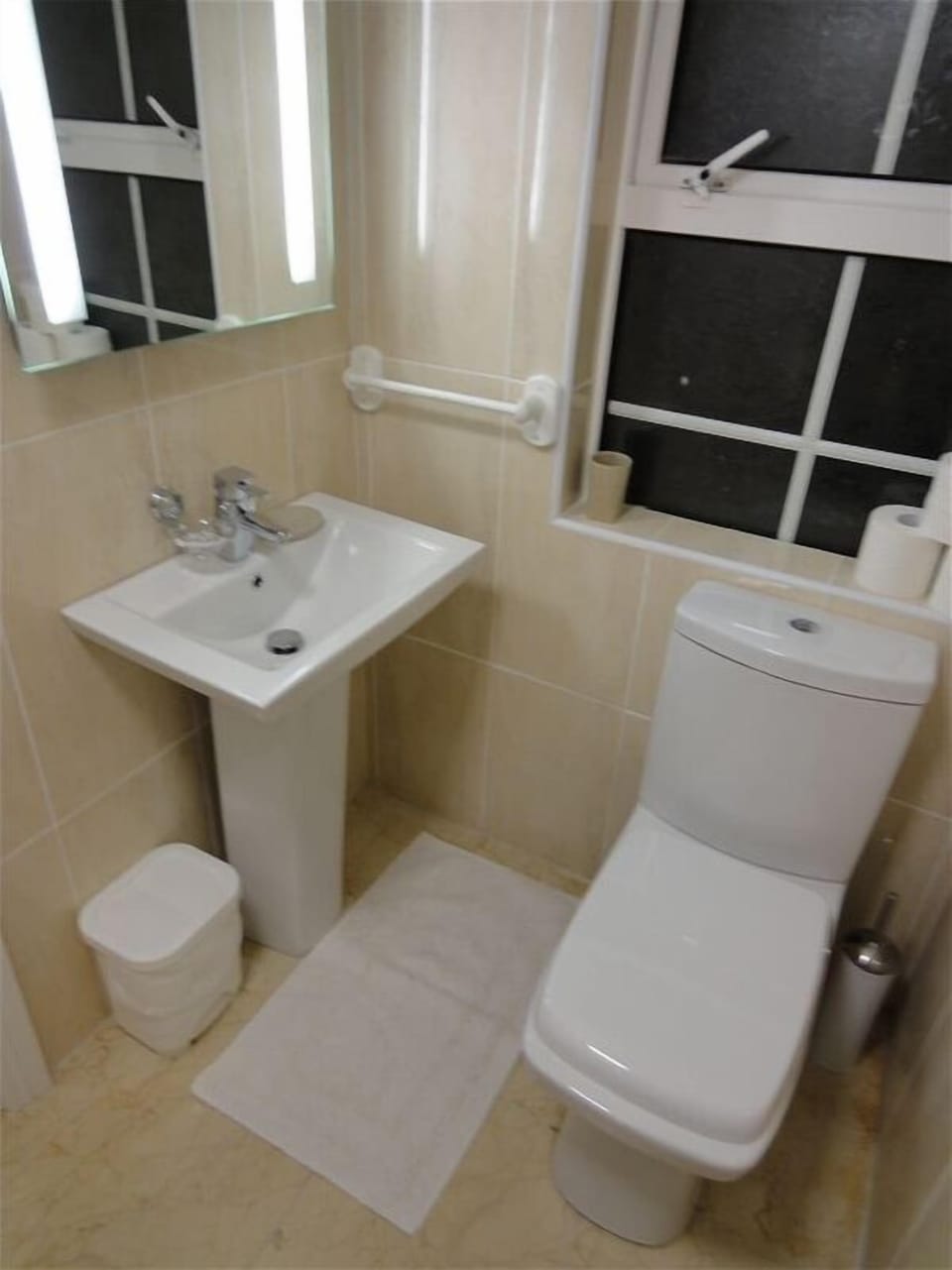 Beautiful Marble-finish Bathroom & Fittings