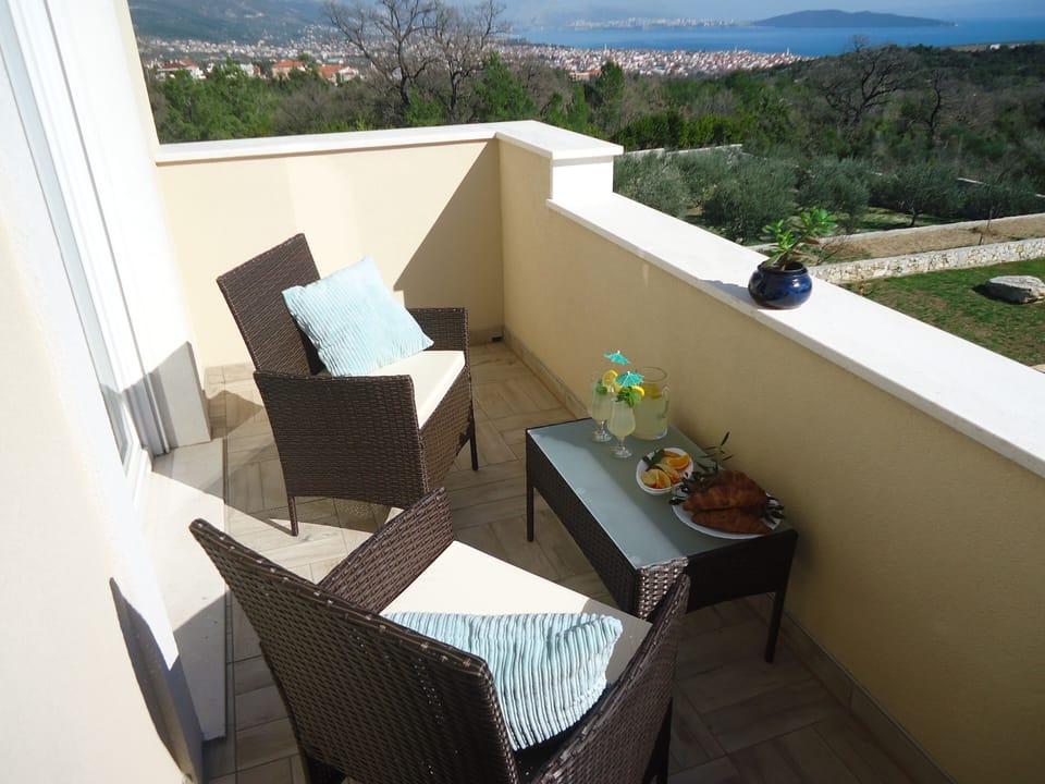 Rm 2 Balcony with  sea, view