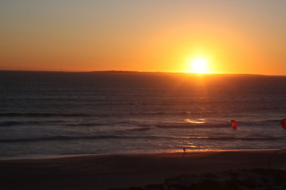 sunset from the balcony