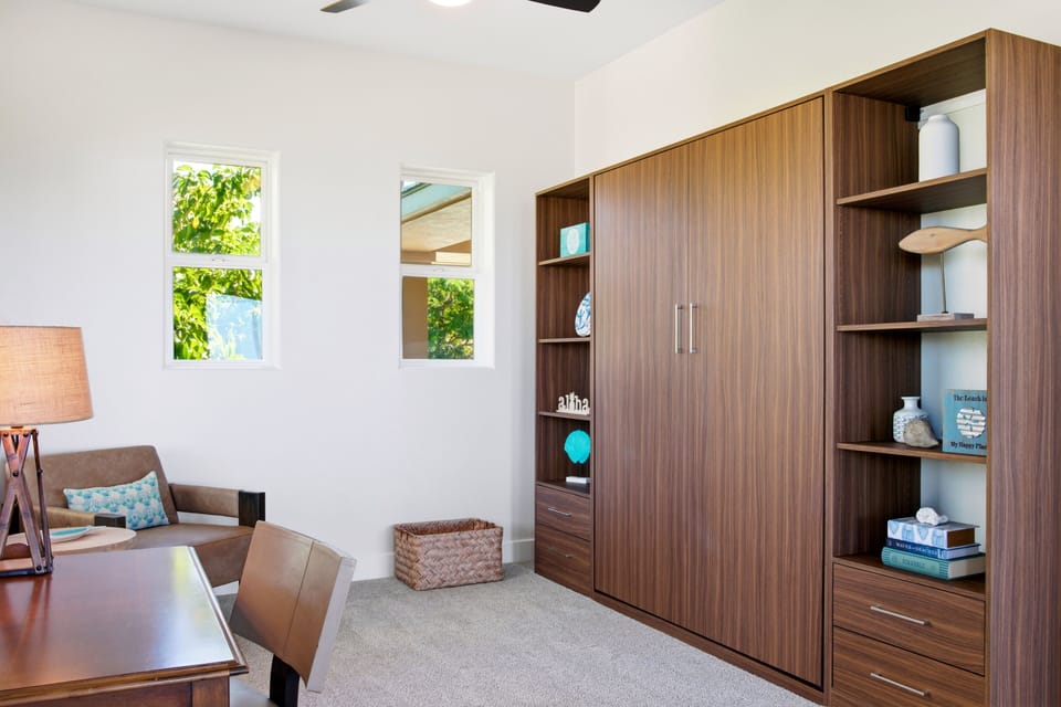 Updated den with Murphy bed