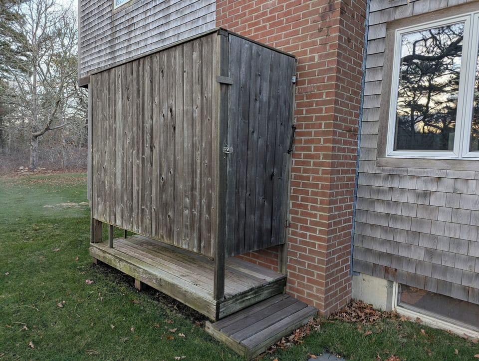 Outdoor shower exterior