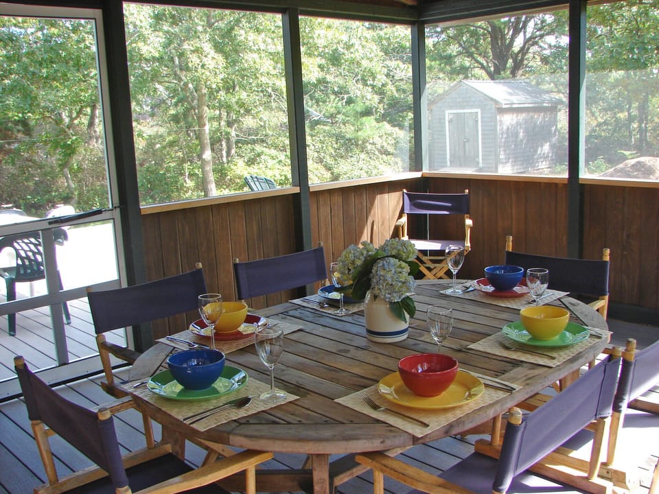 Screen porch. Our favorite room!