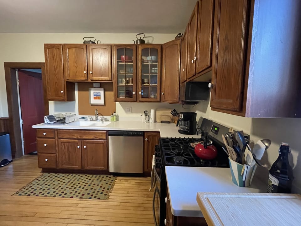 Fully stocked kitchen