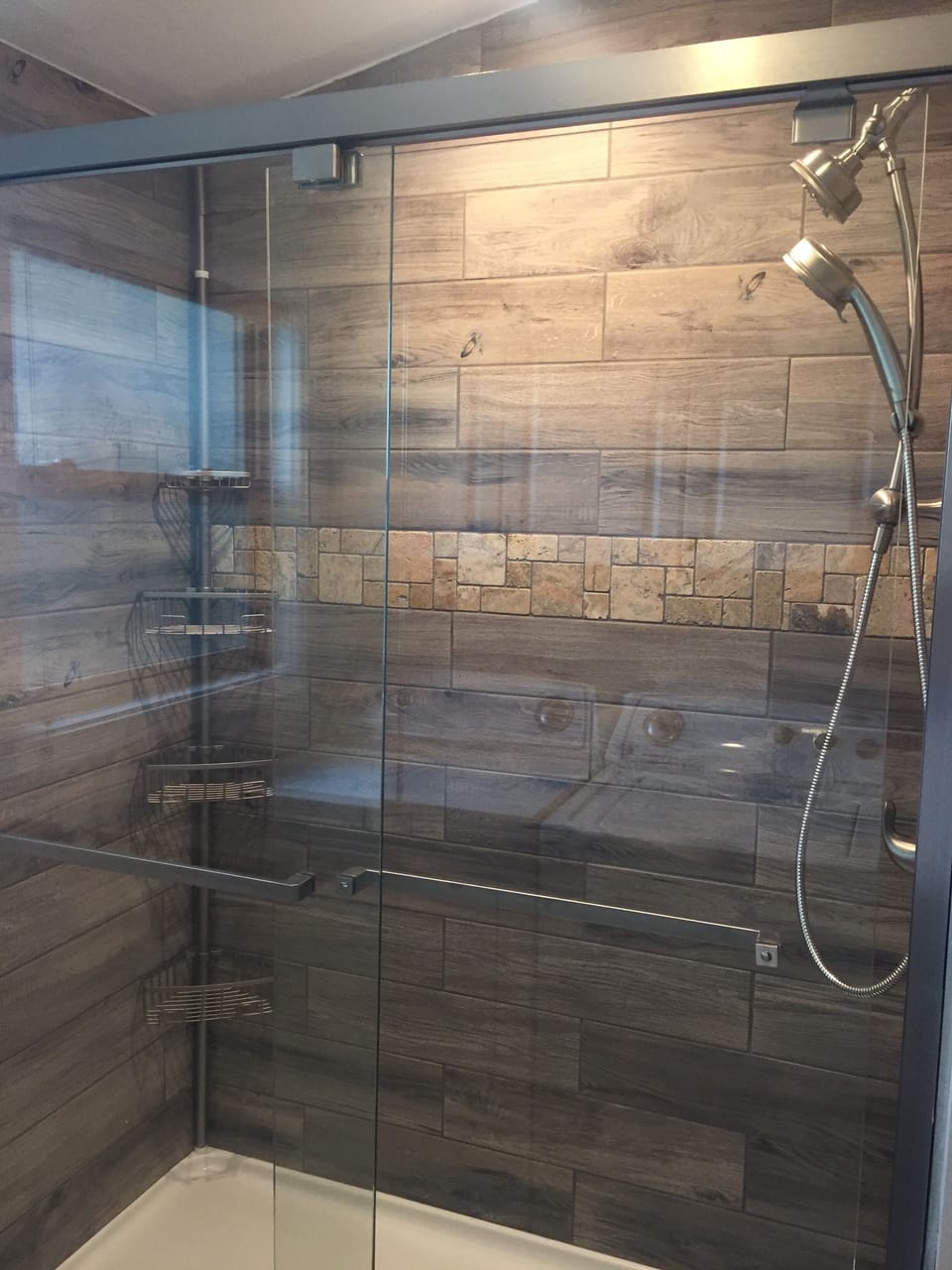 60" walk in shower