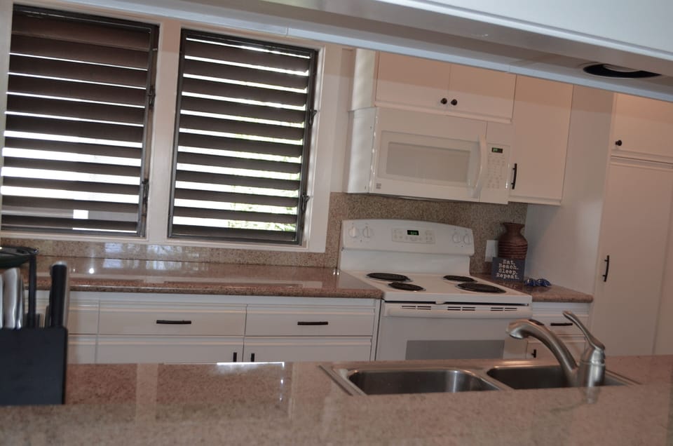 The kitchen allows the convenience of meals at home.