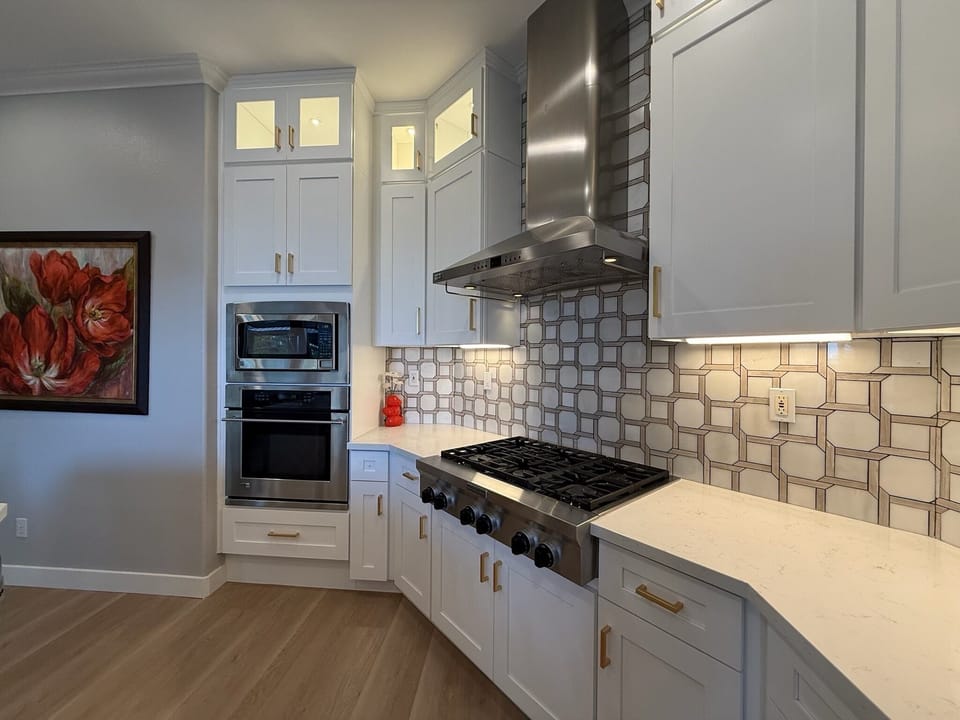 This fully stocked kitchen makes everything feel a little more luxurious.