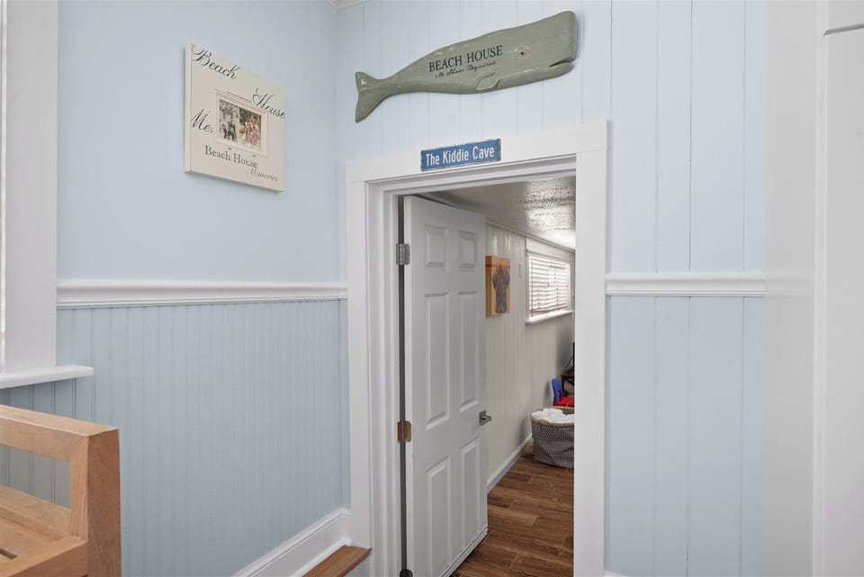 The Kiddie Cave / Laundry Room off the Kitchen