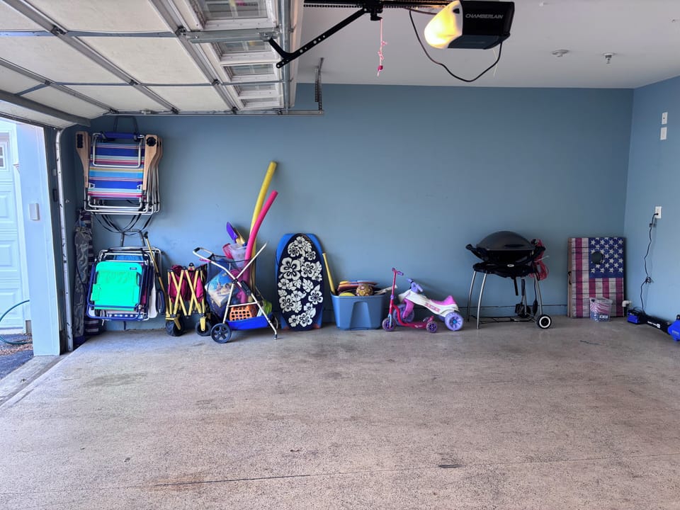We provide chairs, umbrellas, beach toys, an electric Weber grill and cornhole. 