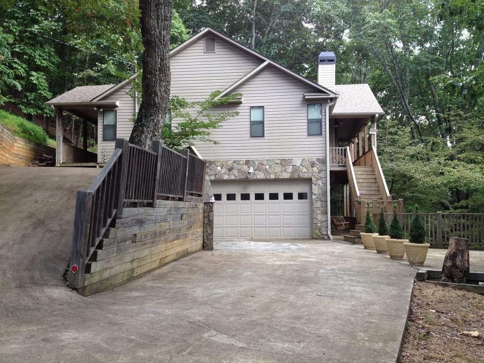  The split drive along with the large garage allows for plenty of parking.